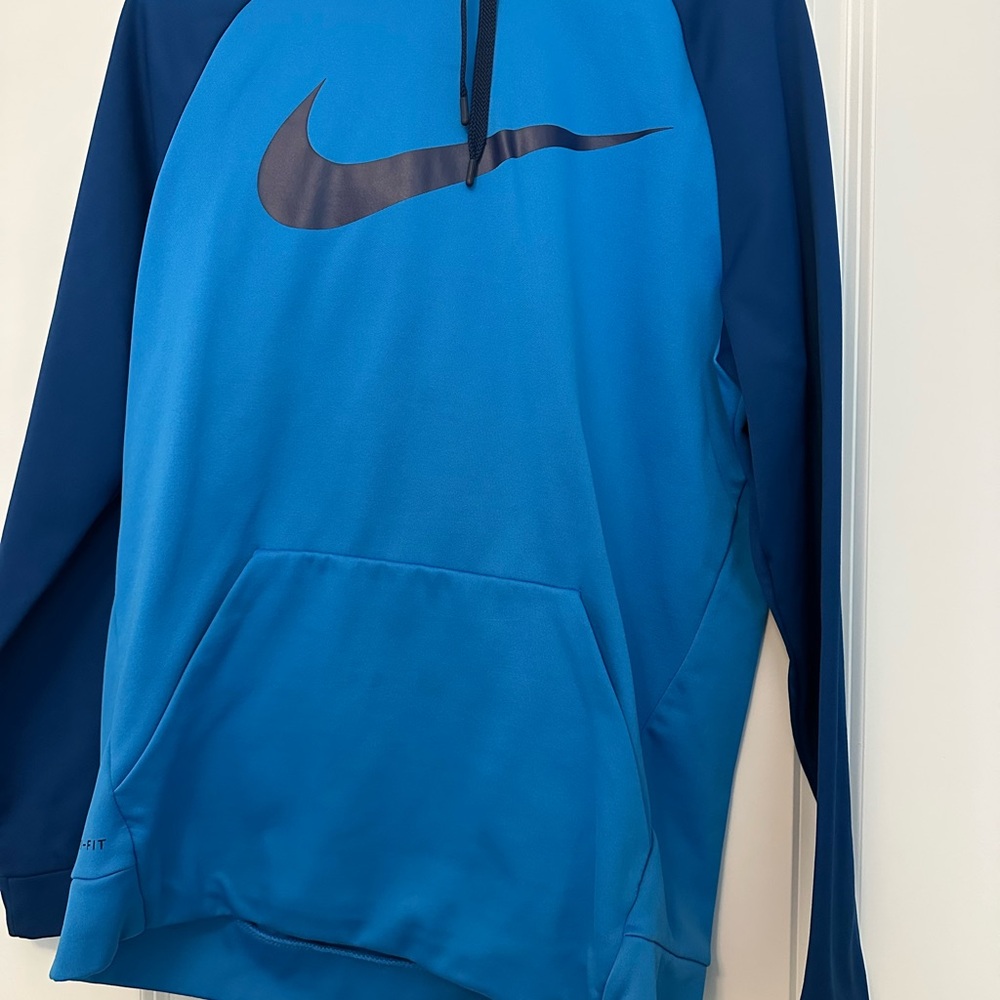 Nike Blue Hoodie with Black Logo